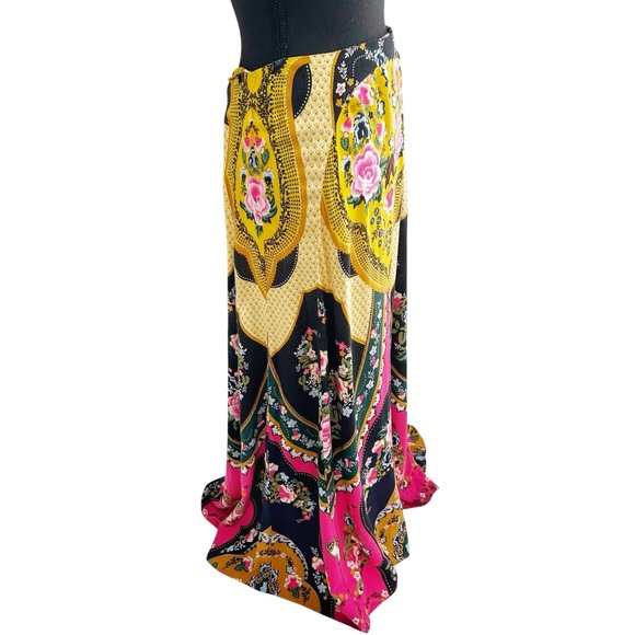 Farm Rio Multicolor Floral Long Skirt Size Large - Picture 2 of 11